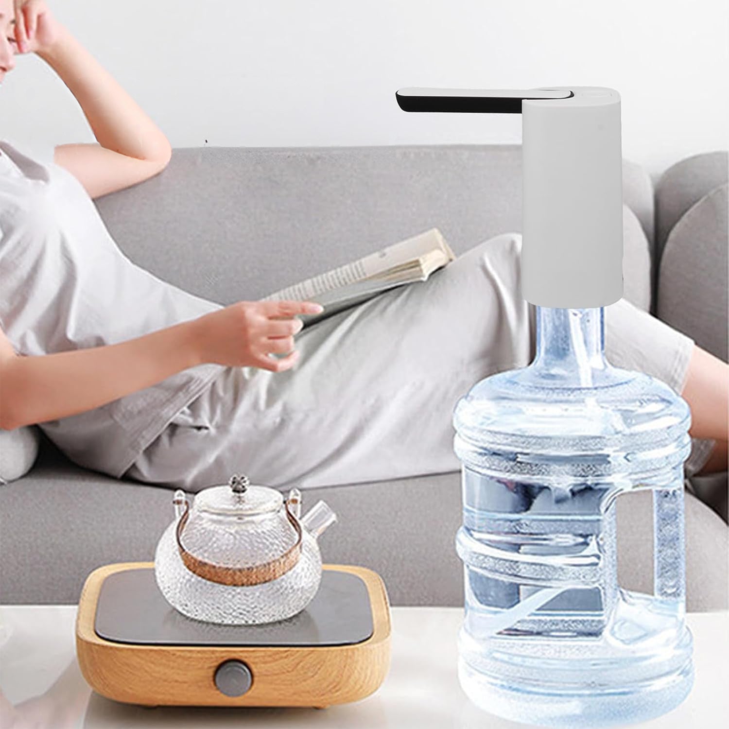 17825 Foldable Water Dispenser, Portable Water Bottle Pump USB Charging Electric Automatic Drinking Pump, Portable Drinking Dispenser Pump for Home Kitchen Living Room Office Camping 17825 Foldable Water Dispenser, Portable Water Bottle Pump USB Charging Electric Automatic Drinking Pump, Portable Drinking Dispenser Pump for Home Kitchen Living Room Office Camping